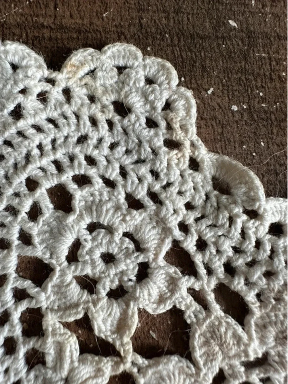 Vintage Crochet Heart Doily 7